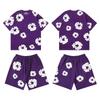 Mehrfarbiges Frühjahrs-Kapok-Schaumstoffdruck-Unisex-Freizeitset