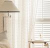 Color Jacquard Linen-textured Sheer Curtains Home for Living Room Bedroom Kitchen Villa Modern Simple Curtains Decoration Drapes