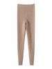 Women's Autumn & Winter Cashmere Knit Base Layer Pants - Soft, Comfortable, Warm, Solid Color, Striped Versatile Fashion.