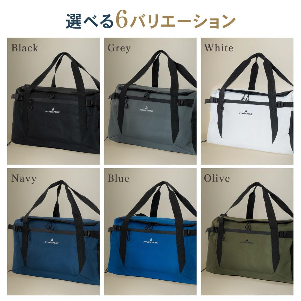 PYKES PEAK Boston Bag Golf Bag Large Capacity 30L 45L [Shoes in Pocket SM 2 Sizes 6 Colors] Gym Golf Outdoor Sports Travel Business Duffel Bag (M