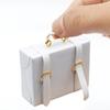 Dollhouse Miniature Suitcase Wood Briefcase DIY Handbag Ornament 1/6 1/12 Scale Dolls Accessories Photo Props Micro Landscape Decor