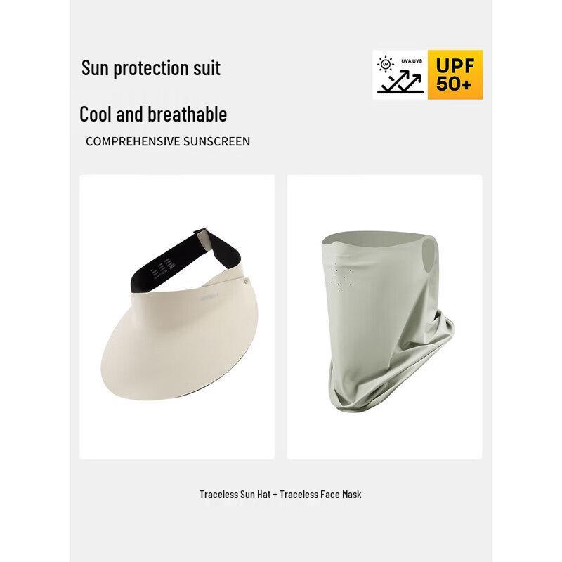 Unisex Anti-UV Sun Visor with Face Mask