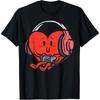 Valentines Day Heart Gamer Gaming Men Girls Youth Teen T-Shirt