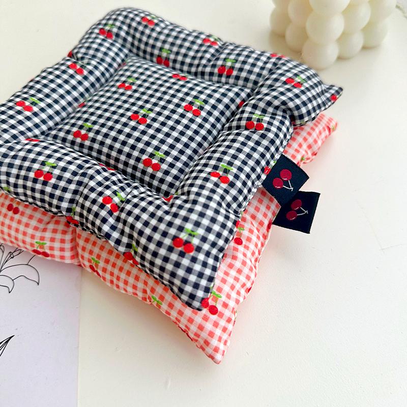 1ks látková mřížka kuchyňské doplňky bavlněná podložka na pohár fotografické rekvizity ručně vyrobená podložka na stůl třešňový vzor domácí dekorace šperky displej