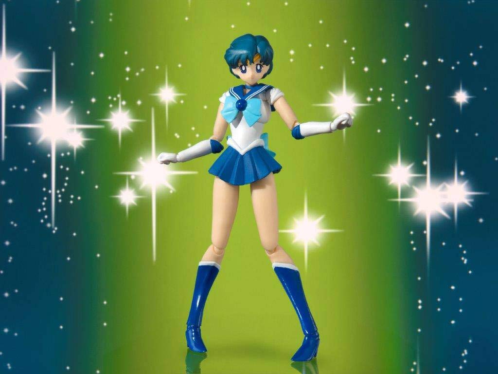 TAMASHII NATIONS Sailor Moon Sailor Mercury Color Approximately 140mm painted movable figure S.H.Figuarts -Animation Edition- ABS&PVC