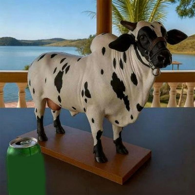 Realistisches Bullen-Design Spirituosenspender 2 Liter Fassungsvermögen Dekorative Bar-Accessoire Mit Reinem Ausgießmechanismus Dekorationen