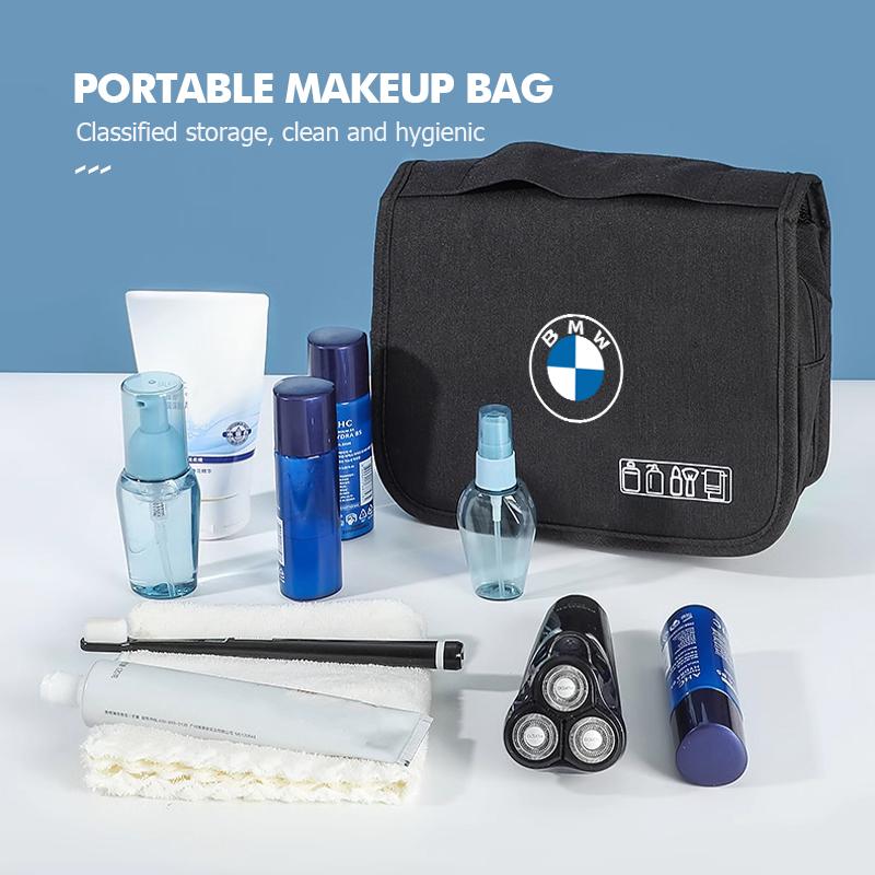 For BMW Portable Car Toiletry Bag Cosmetic Organizer Case Travel Organizer Bag E87 E70 E91 E30 G20 E92 E93 E60 E46 E90 G30 E53