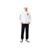 Anta Lifestyle Series Logo Print Hooded Pullover Fleece Long Sleeve Sweatshirt Men Sweatshirt Snow-White 152248701-1