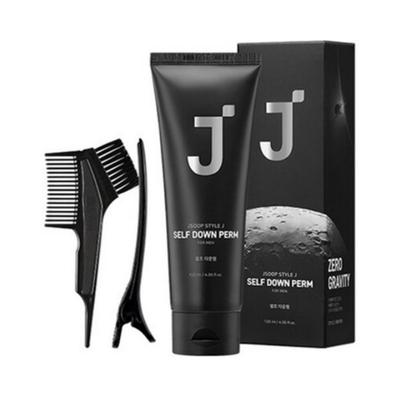 J-Soo Style J For Men Selbst-Down-Dauerwelle für alle Haartypen + Klemme + Dauerwellwickler + Handschuhe + Dauerwellbürsten-Set, 120ml, 1 Stück