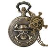 Pffee Vintage Steampunk Skeleton Pocket Watch Skull Man Clock Reloj Antique Quartz Timepiece Anime Gift for Children