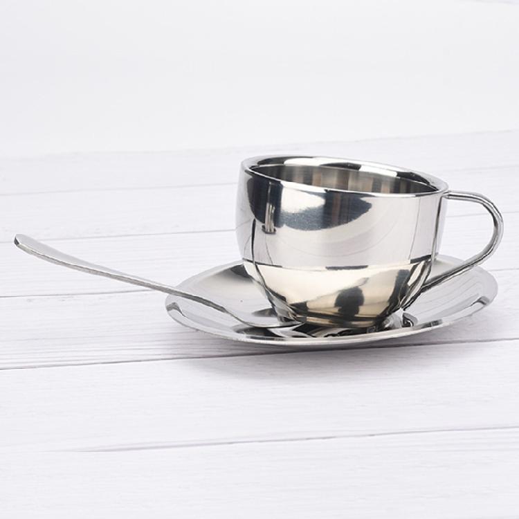 Edelstahl Kaffeetasse Kaffeetassen Espressotassen und Große Cappuccino Tasse