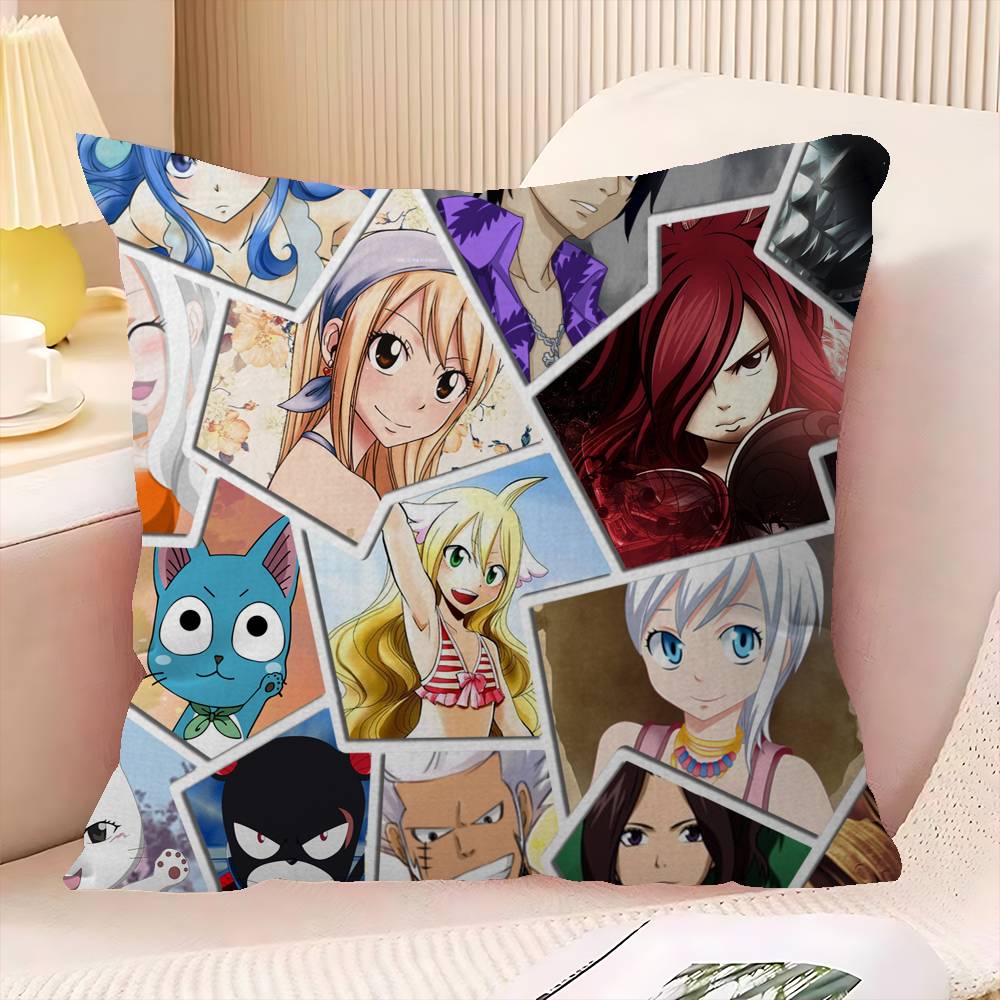 

F-Fairy T-Tail A-Anime Pillow Cover For Bedroom Room And Living Room Sofa Decorative Cushion Cover 30cmx30cm
