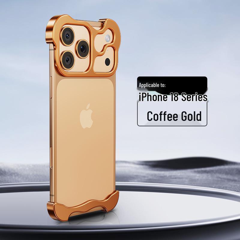 Protiotlačková a nárazuvzdorná obal na telefón Apple 17Pro & 16Promax s kovovými rohmi a jedinečným tvarom.