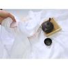 This lightweight sheer and retro chiffon fabric can be used for wedding dresses evening gowns and designer clothing