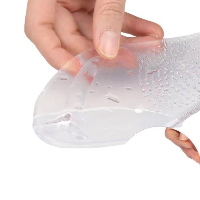 Soft Gel Flip Flop Insoles Self Adhesive Non Slip Cushion Pads Comfort Protector For Summer Sandals Foot Care
