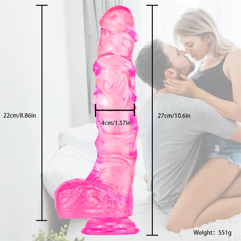 Großer Kiel Dildo Großer Simulationsdildo Kristallfarbe Weiblicher Masturbator Erwachsenenprodukte