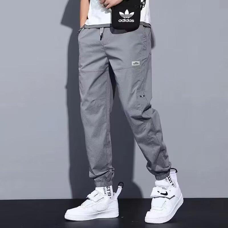 Men s Retro Loose Straight-Leg Work Pants - Spring/Fall 2026 Trendy Joggers M серый