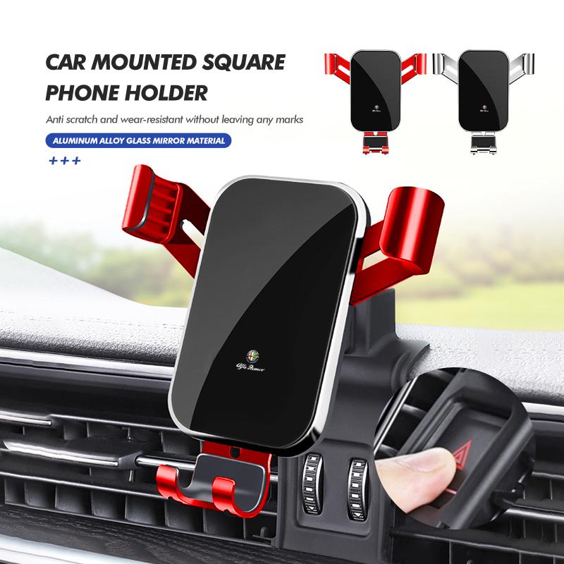 Car Phone Holder Stand Air Vent Gravity Mount GPS Support For Alfa Romeo 159 Giulietta 156 147 Giulia Mito GT Stelvio Spider