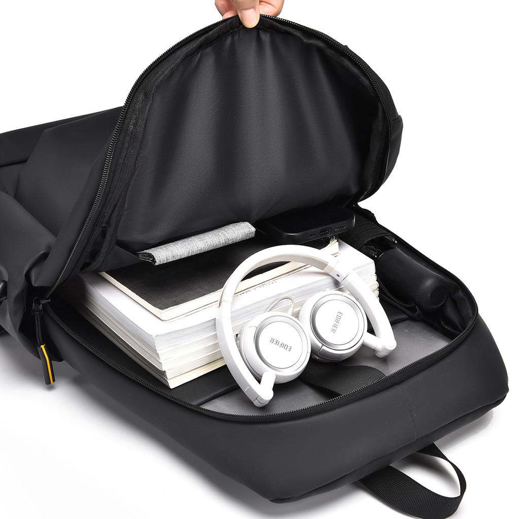 15.6-inch Men's Business Backpack Neutral Minimalist Style Large Capacity Fashion Leisure Backpack Oxford Student Backpack