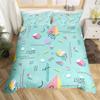 Psychedelische 3D Geometrische Bettbezug Mikrofaser Bunt Pop Art Queen Size Retro 80er Jahre Bettwäsche Set