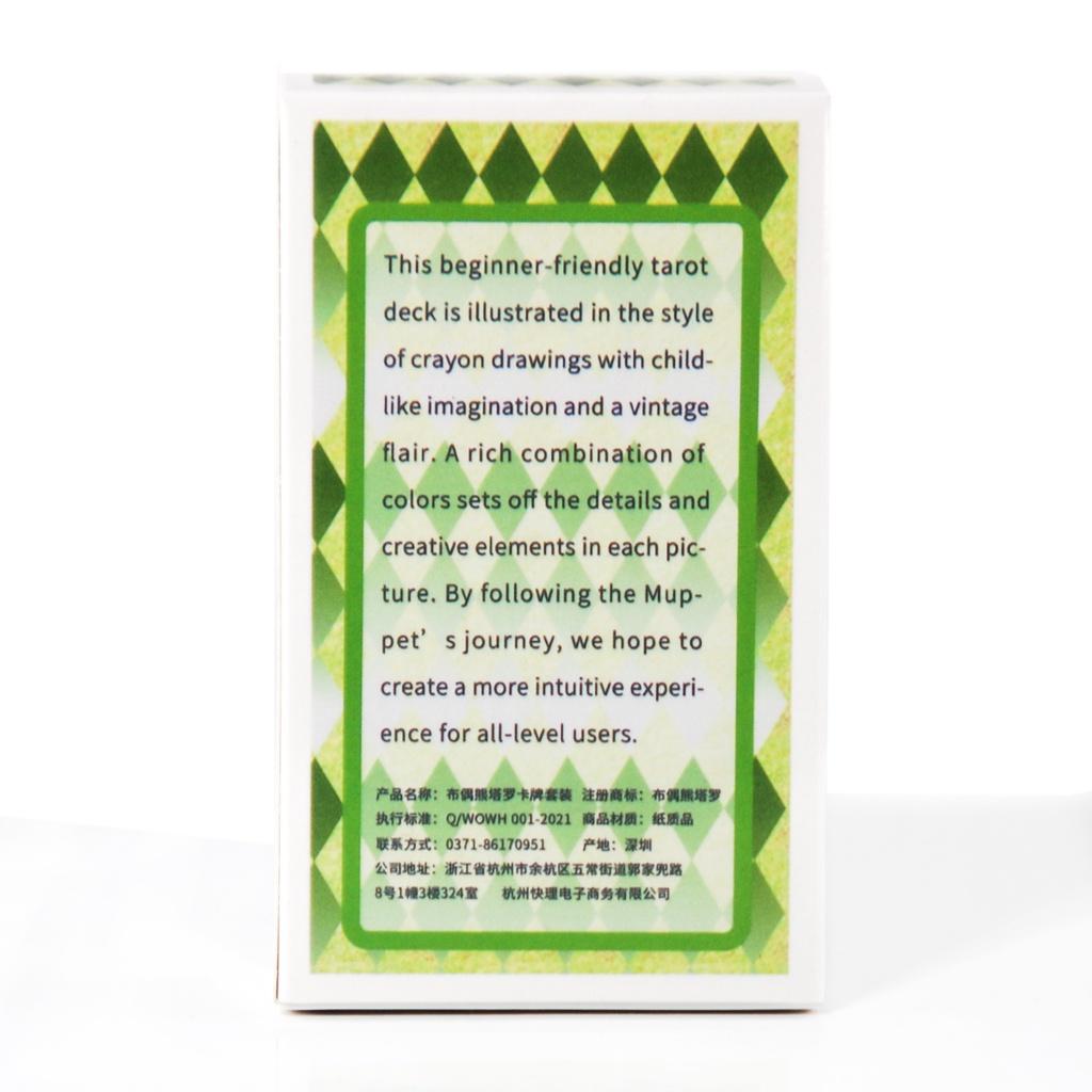 10.3*6cm Muppet Bear Tarot Decks Fate Divination Party Entertainment Games
