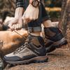 Autumn and winter new large size outdoor hiking shoes men's high-top warm casual work hiking shoes spot