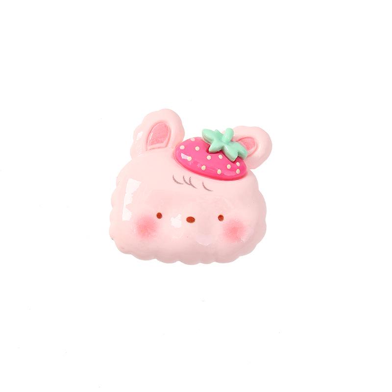 DIY Resin Ornament: Cute Fruit Animal Hat Stickers & Handmade Hair Clip Phone Case Accessories
