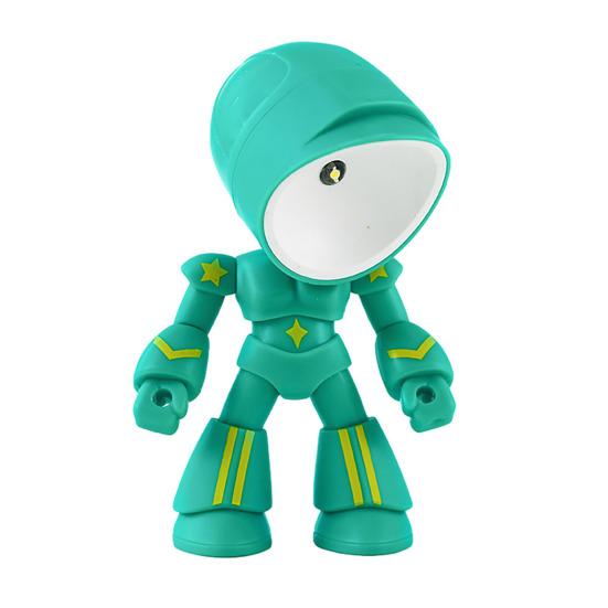 Bewegliches Roboter-Nachtlicht LED-Schreibtischlampe mit flexiblem Arm Kabellos Tragbar Deko für Büro Schlafzimmer