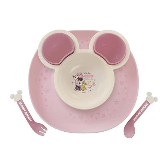 Nishiki Kasei Baby Tableware Minnie Mouse Spilled Food Catch Plate (PBE)NR