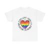 Rainbow Heart Peace Love Equality Tshirt Lgbtq Pride Theme Tshirt Summer Casual Fashionable Versatile Tshirt