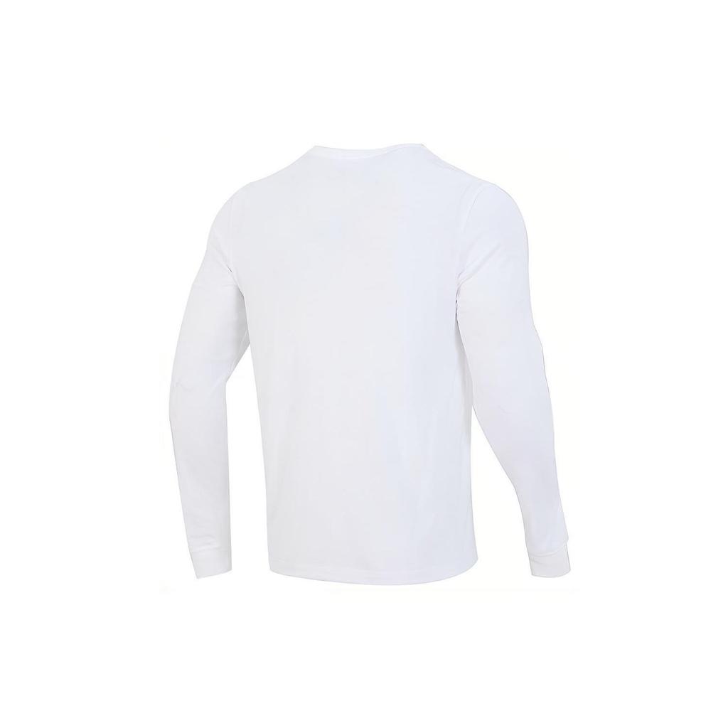 Nike Embroidered Logo Loose-Fit Running Long Sleeve T-Shirt Men Tops White AR5194-100