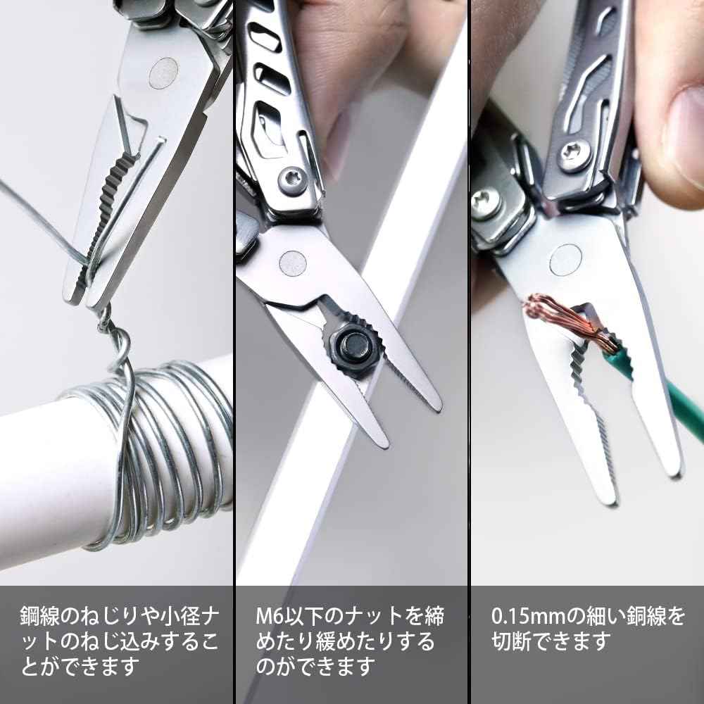 NexTool Mini Flagship 10-in-1 Multi-Tool Stainless Steel Pocket Size Folding Pliers Outdoor Camping Fishing Gear