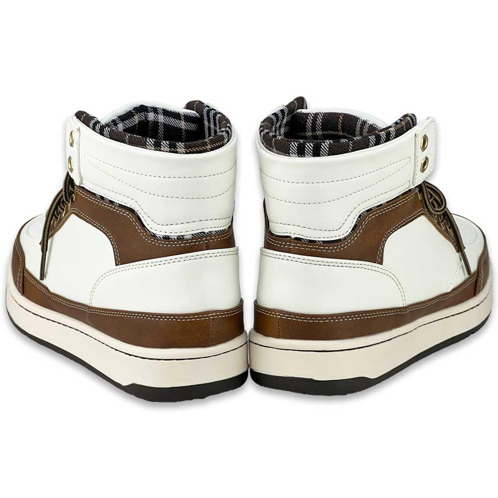 Liberto Edwin Men's Waterproof Rain Boots, Snow Boots, Non-Slip, Cold Weather Sneakers, 60246-wh/cm-270