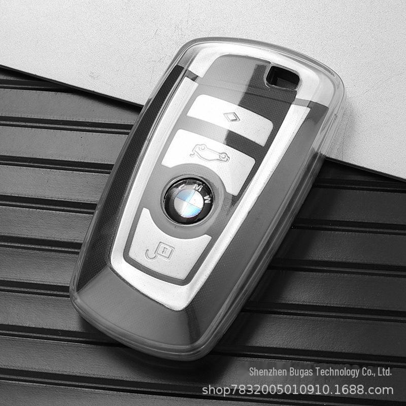 Transparent Cover for BMW Key - Fits 1, 3, 5, 7 Series, X3, X4, 320li, 525, 535, GT Models
