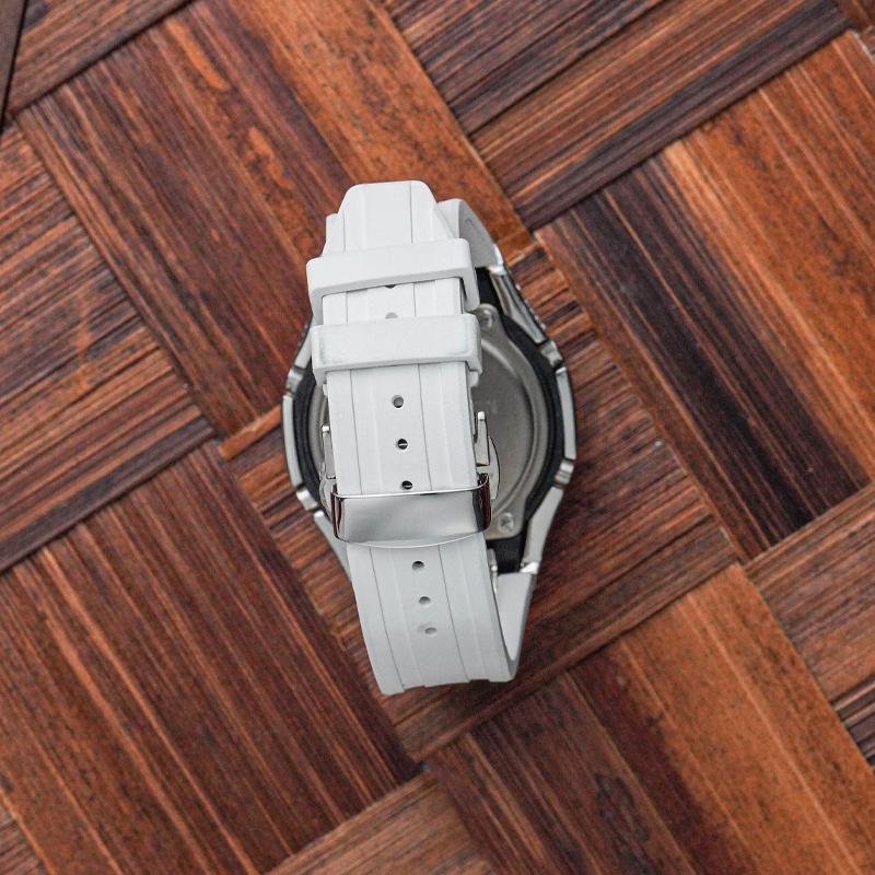 Casio Hodinky s quartzovým strojkem z vlastní kolekce Unisex Bílý ciferník GA-2100-7A7(Watch8--)