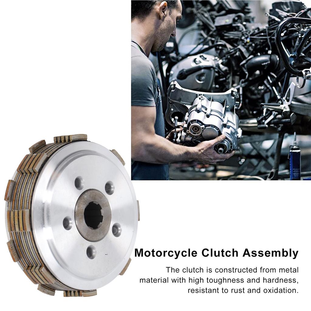 Motorcycle Engine Clutch Assy 5 Column 6 Plate Clutch Kit High Accuracy For CG125 CG150