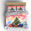 Christmas Tree with Gifts Print Bedding Duvet Cover Set Duvet Cover Pillowcases  (1*Duvet Cover 2*Pillowcases, without duvet insert)