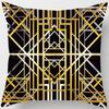 Charming Cushion Cover Wrinkle Free Dustproof Polyester Geometric Printed Cushion Throw Cover Furniture Accessories
