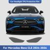 For Mercedes Benz CLE 2024-2026 TPU Headlight Anti-Scratch Smoke Black Transparent Modification Color Changing Protective Film
