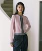SHINE ON YOU Premium Rws Superfine Merino Layered Effect Cardigan_Powder Pink