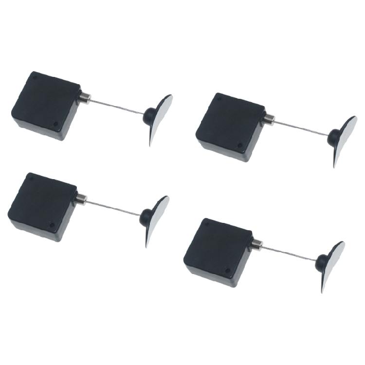 1/2/4Pieces Retractable Remote Control Tethers Leashes for TV and DVDs Ensures Security