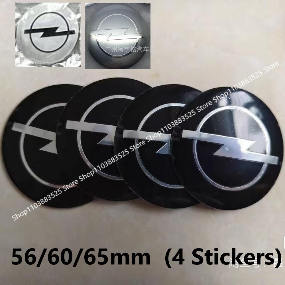 4ks 56/60/65/70/75/90mm Krytky středů kol Samolepky pro Opel Antara Astra Vectra Zafira Omega Corsa Gsi Turbo Cors OPC Line