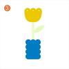Flower Shape Acrylic Memo Clip Cute Cartoon Desktop Card Clamp Photo Display Stand  School Use