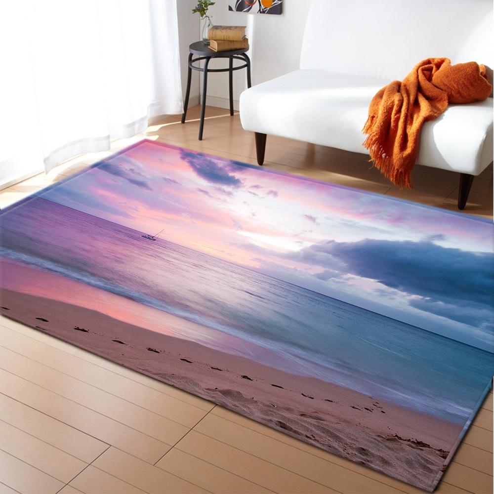 Scenic Carpet Feather Wind Bedroom Floor Mat