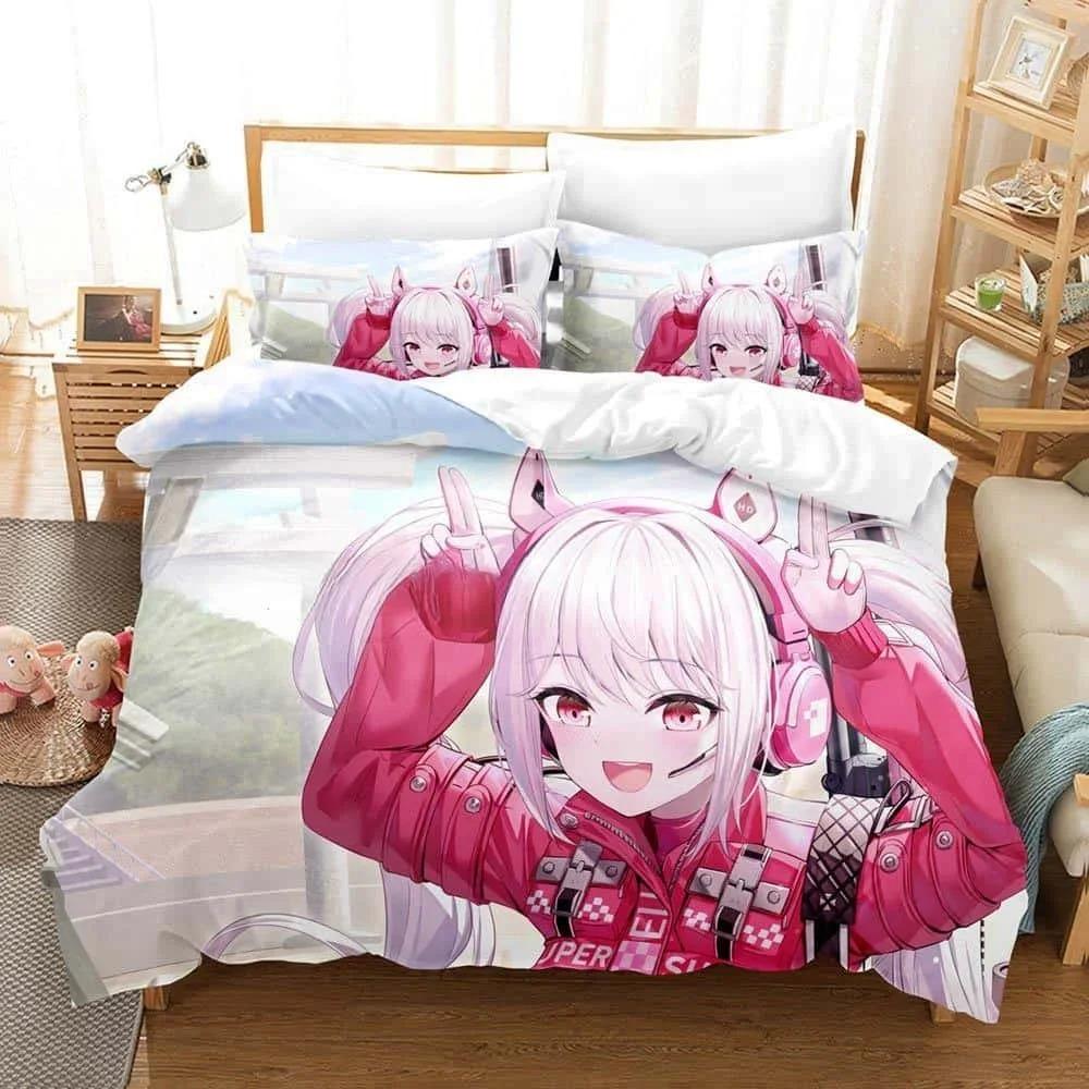 3D Print Anime Goddess of Victory Nikke Bedding Set Single Twin Full Queen King Size Bed Set Aldult Kid Bedroom Duvetcover Sets
