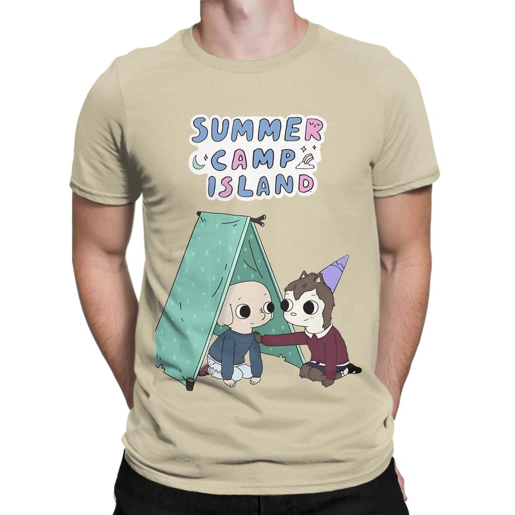 Summer Camp Island Happy Summer Novelty 100 Cotton Tshirt Summer Camp Island Tops Tees For Unisex