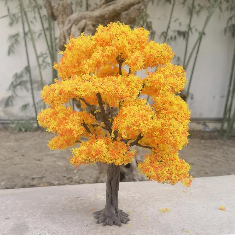 23cm Boutique Model Tree Wire Trunk Green Tree Model Train Railway Platform Layout Material Mountain Sand Table Scene Decoration