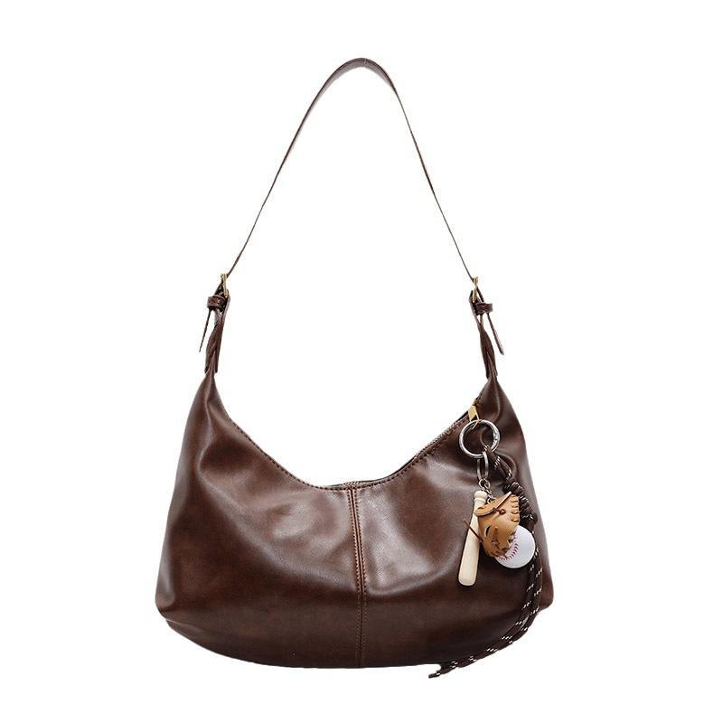Retro Bag Women's Large-capacity New Autumn and Winter Leisure Niche Design Shoulder Messenger Bag Commuter Dumpling Bag