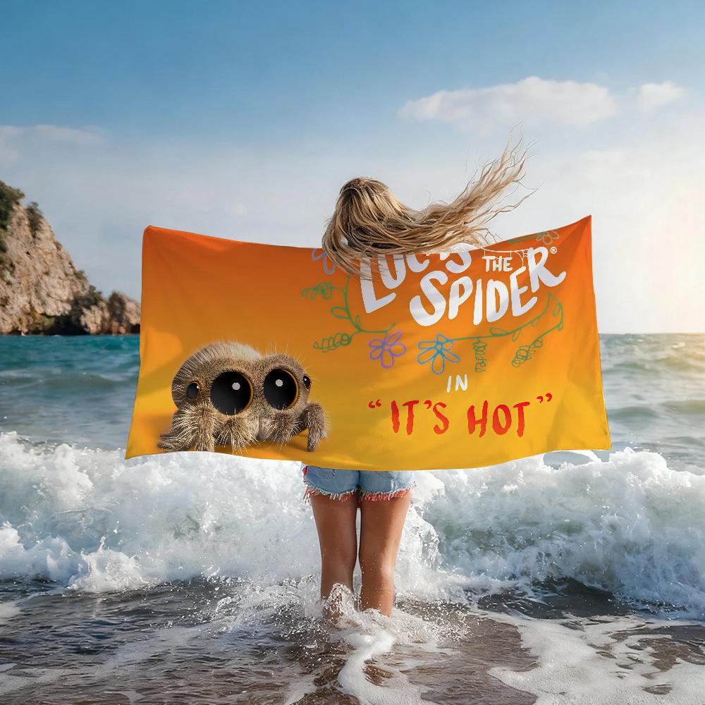 Cartoon L-Lucas die S-Spinne Handtuch Schnelltrocknende Strandhandtücher Sind Geeignet Für Schwimmbäder Camping Yoga Und Das Fitnessstudio