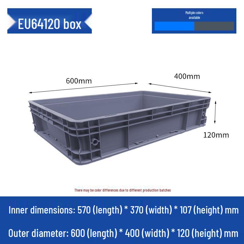 Large Rectangular Plastic Storage Box with Lid – Industrial Organizer & Tool Turnover Box